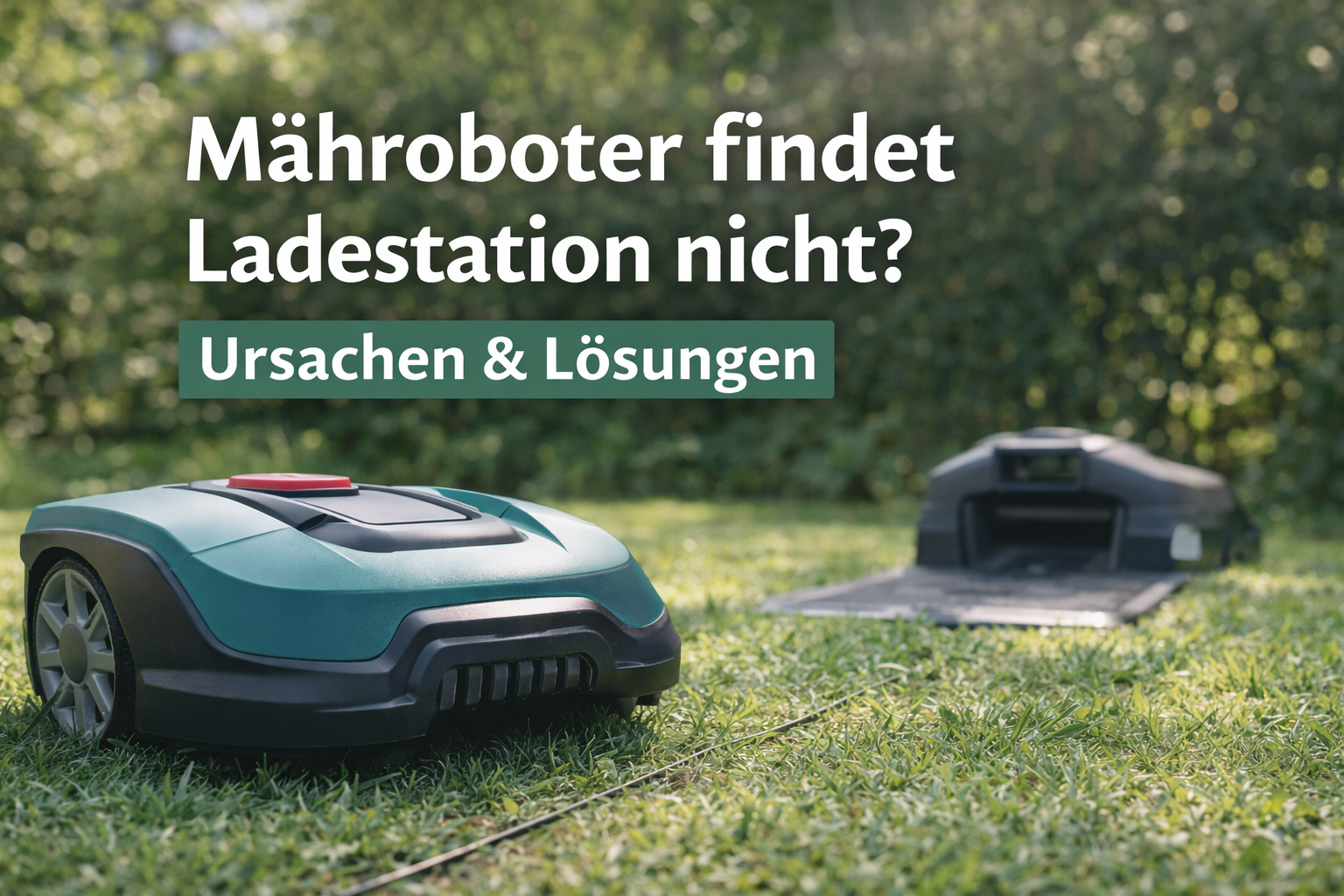 Mähroboter findet Ladestation nicht
