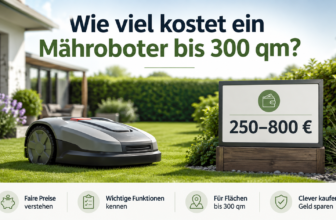 Wieviel kostet ein Mähroboter bis 300 m²? Praktische Kaufberatung für Einsteiger