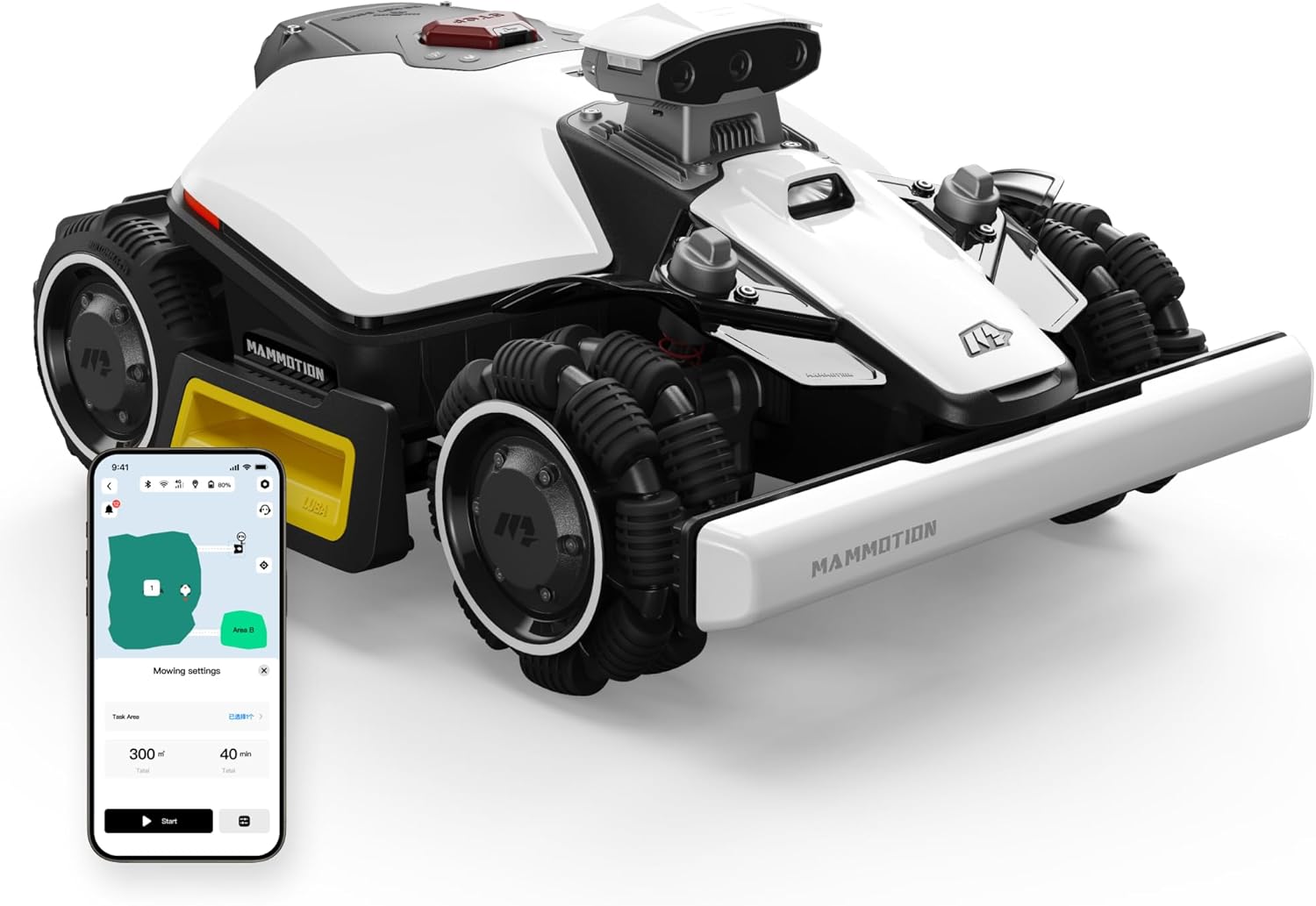MAMMOTION LUBA Mini 2 AWD 1000 Mähroboter ohne Begrenzungskabel